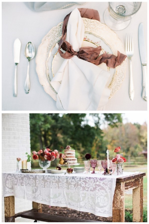 Southern Vintage Table Vintage China Rental NC