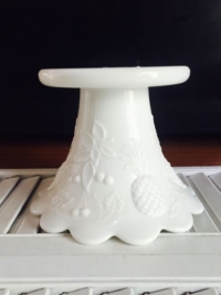 Vintage Milk Glass Pedestal