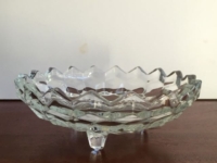 Vintage Small Toed Glass Dish