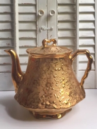 Vintage Weeping Gold Teapot