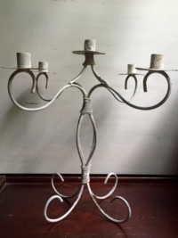 Vintage White Candelabra