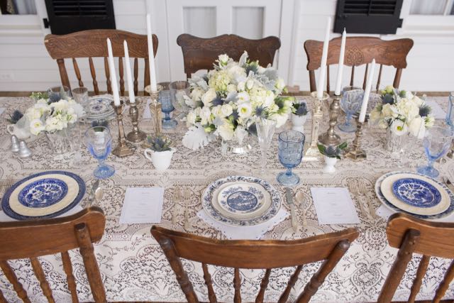 Southern Vintage Table Vintage China Rental NC