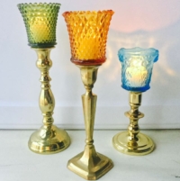 Vintage Colored Peg Holders