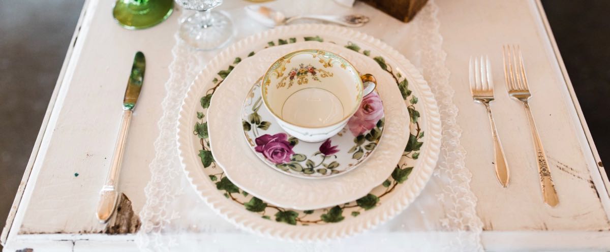 Southern Vintage Table Vintage China Rental NC