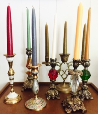 Assorted Vintage Candle Holders
