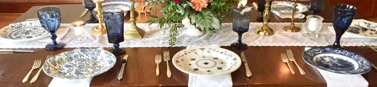 Southern Vintage Table Vintage China Rental NC