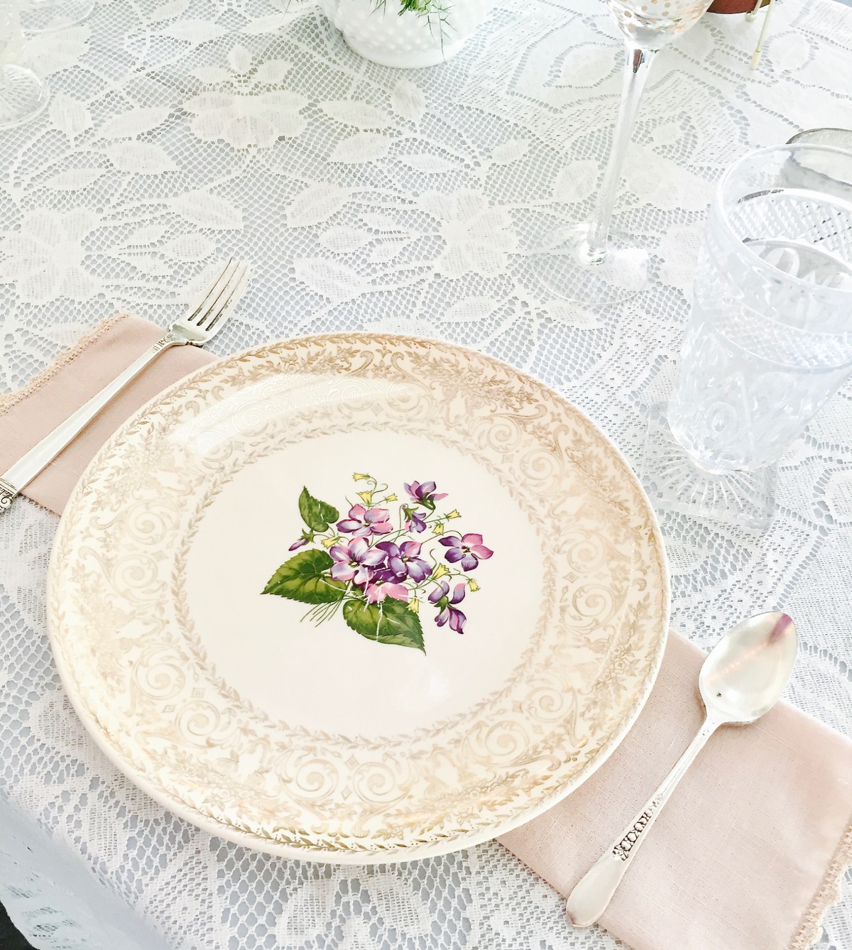 Southern Vintage Table Vintage China Rental NC