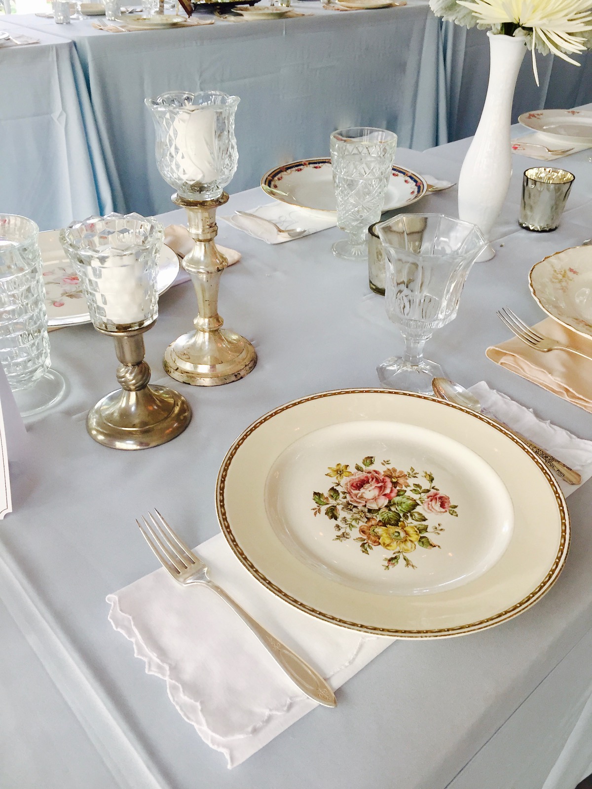 Southern Vintage Table Vintage China Rental NC