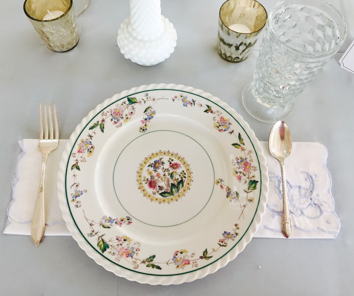 Southern Vintage Table Vintage China Rental NC