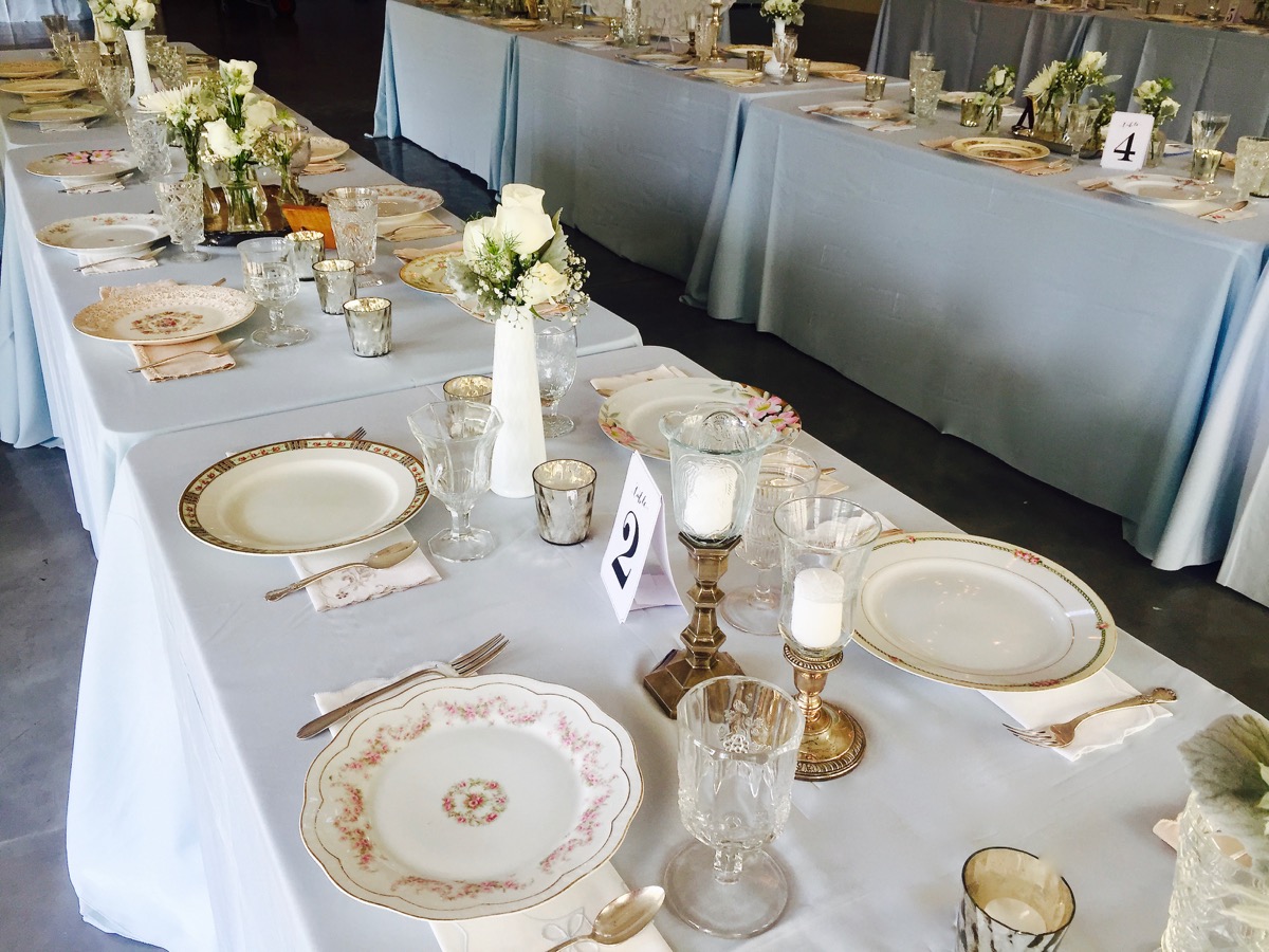 Southern Vintage Table Vintage China Rental NC