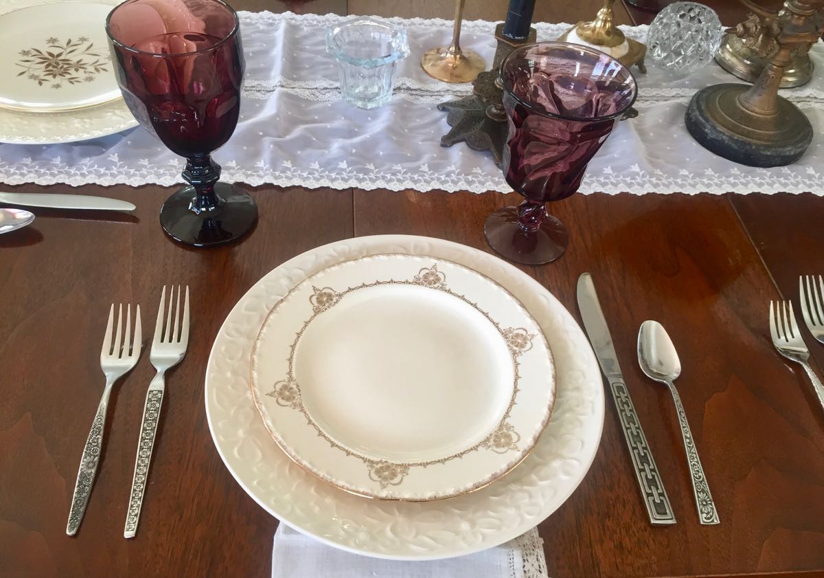 Southern Vintage Table Vintage China Rental NC