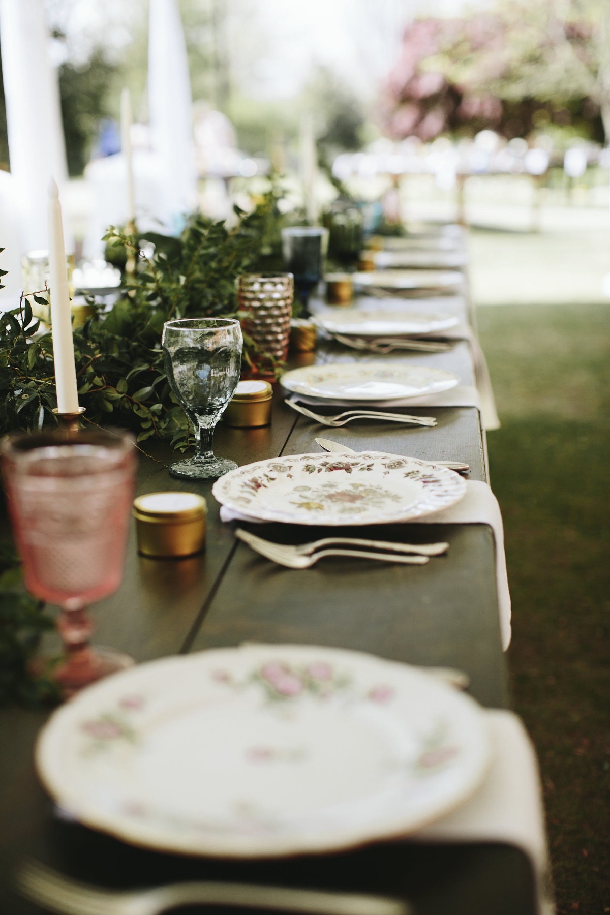 Southern Vintage Table Vintage China Rental NC