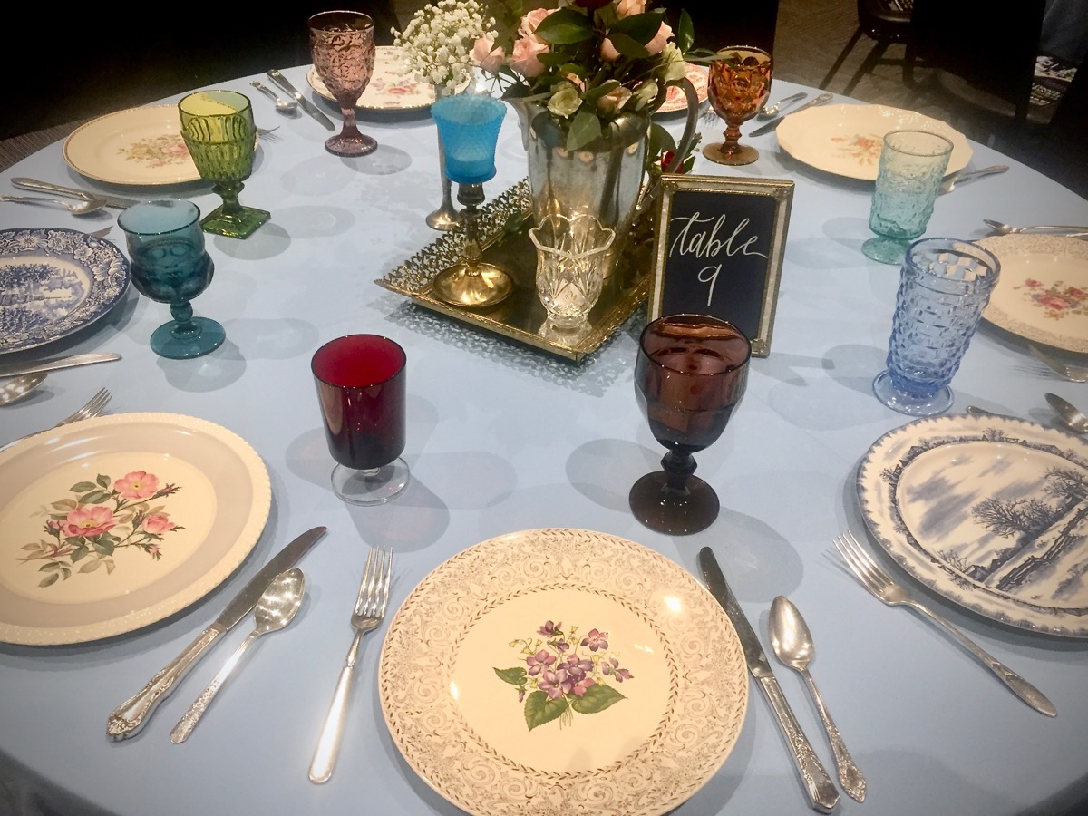 Southern Vintage Table Vintage China Rental NC