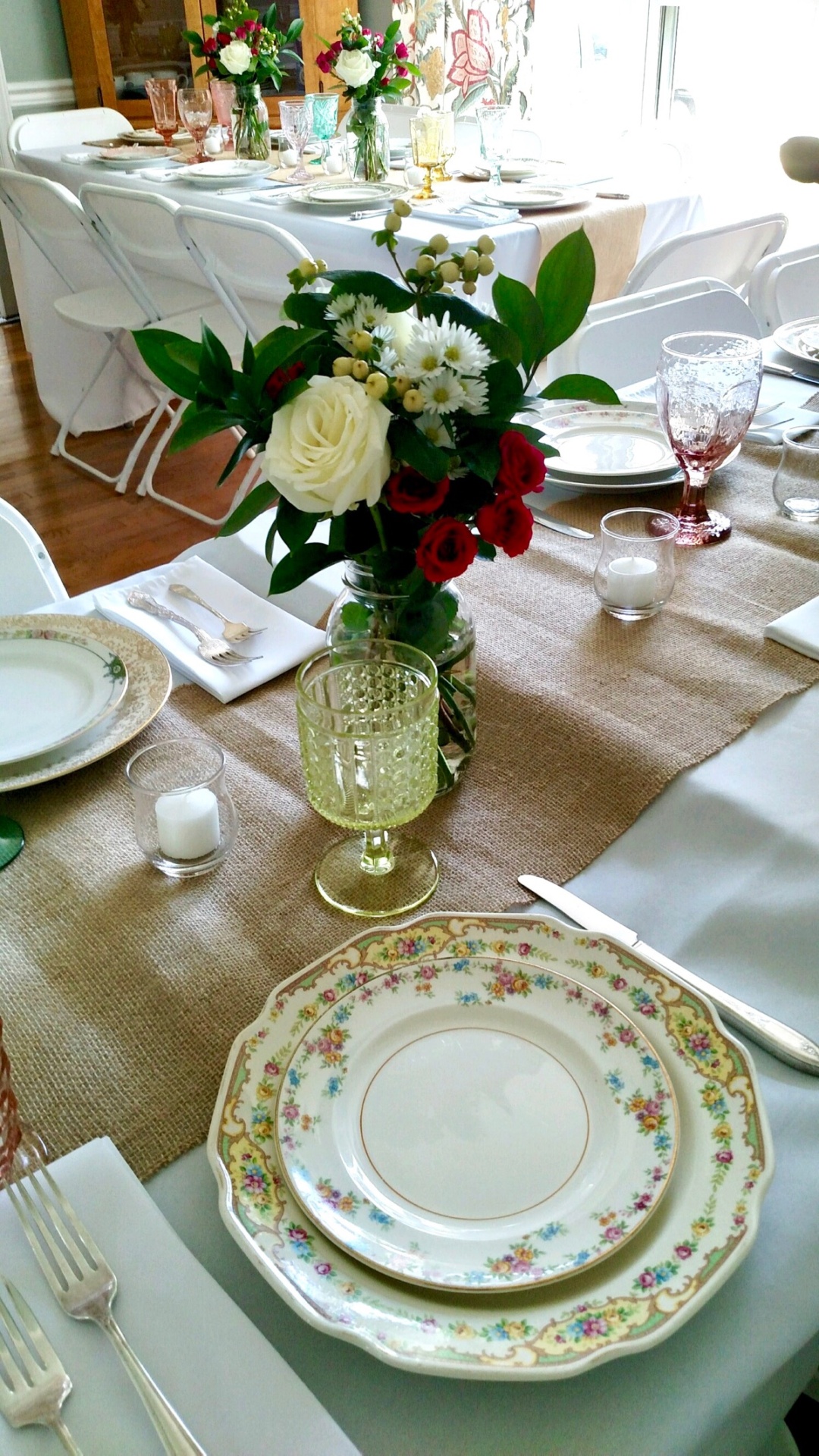 Southern Vintage Table Vintage China Rental NC