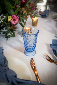 Vintage Blue Goblets