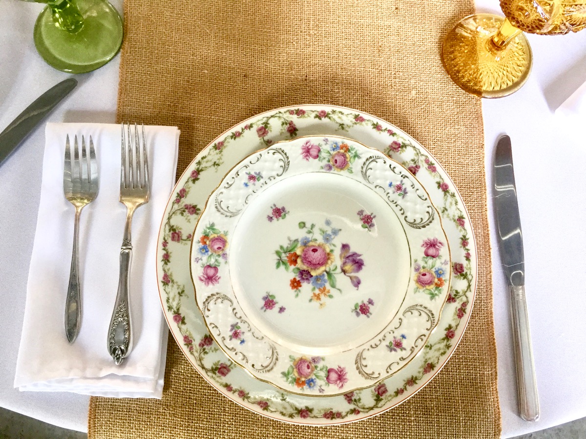 Southern Vintage Table Vintage China Rental NC