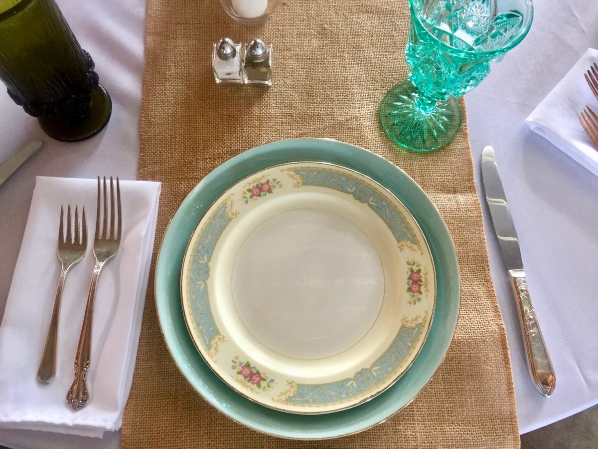 Southern Vintage Table Vintage China Rental NC