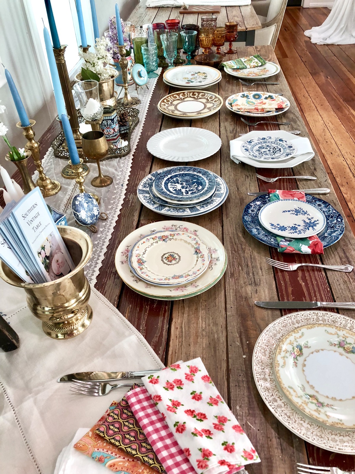 Southern Vintage Table Vintage China Rental NC