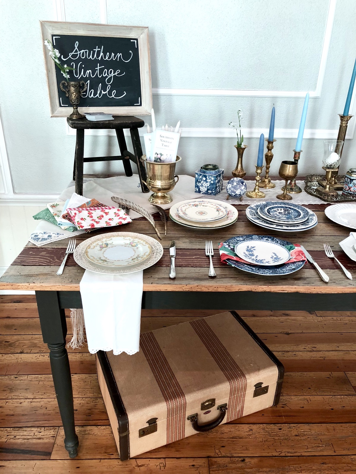 Southern Vintage Table Vintage China Rental NC