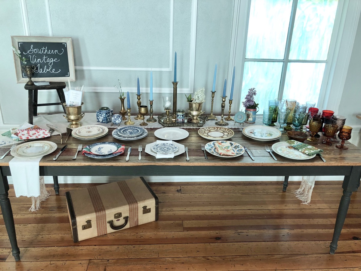 Southern Vintage Table Vintage China Rental NC