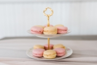 Vintage Tiered Stand with Macarons