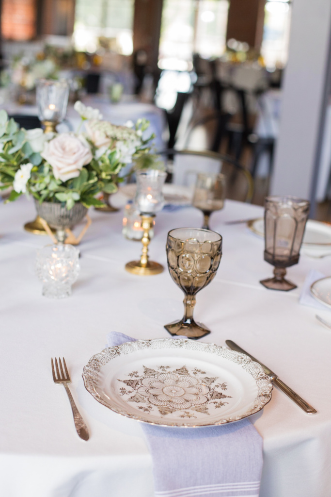 Gold and Brown Place Settings