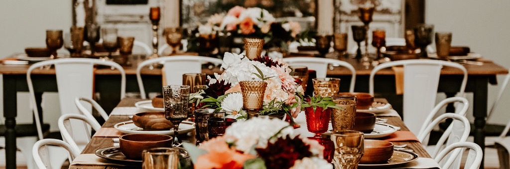 Vintage Brown Birthday Tablescape