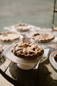 Pies on Vintage Cake Stands