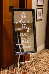 Vintage Welcoming Sign/Mirror