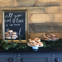 Donut Bar with Vintage Cake Plates