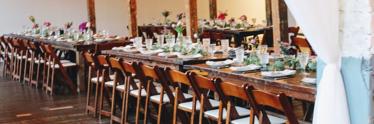 Vintage Wedding Reception Tables