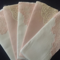 Vintage Pink Lace Napkins