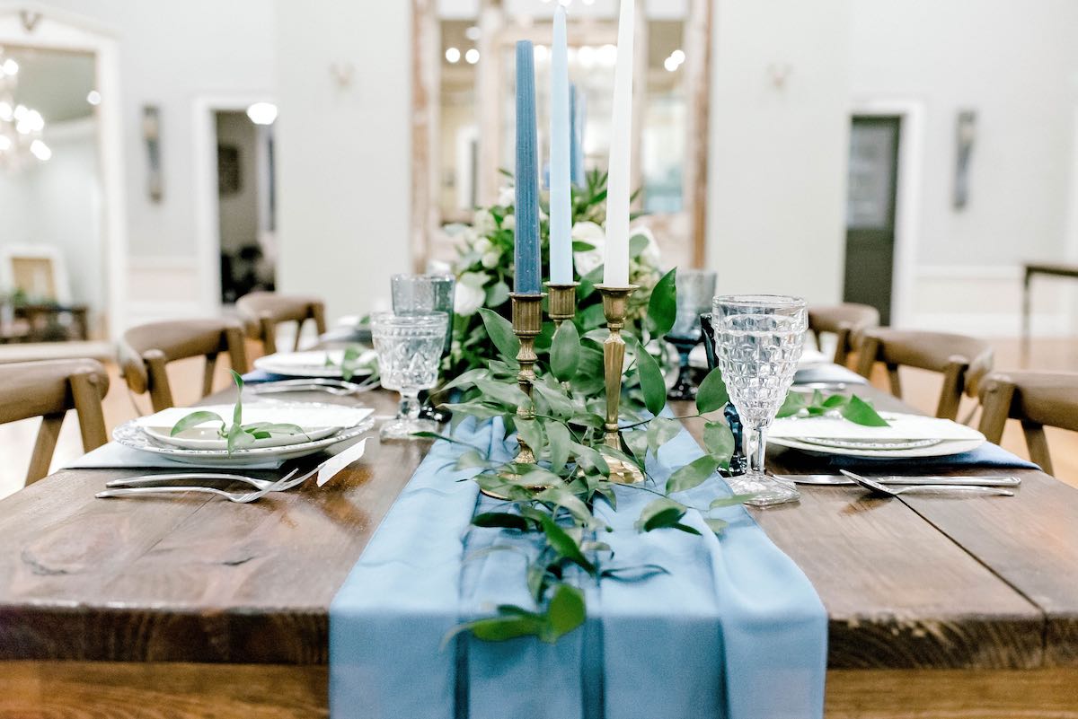 Southern Vintage Table Event - Blue Themed Styled Shoot - Southern ...