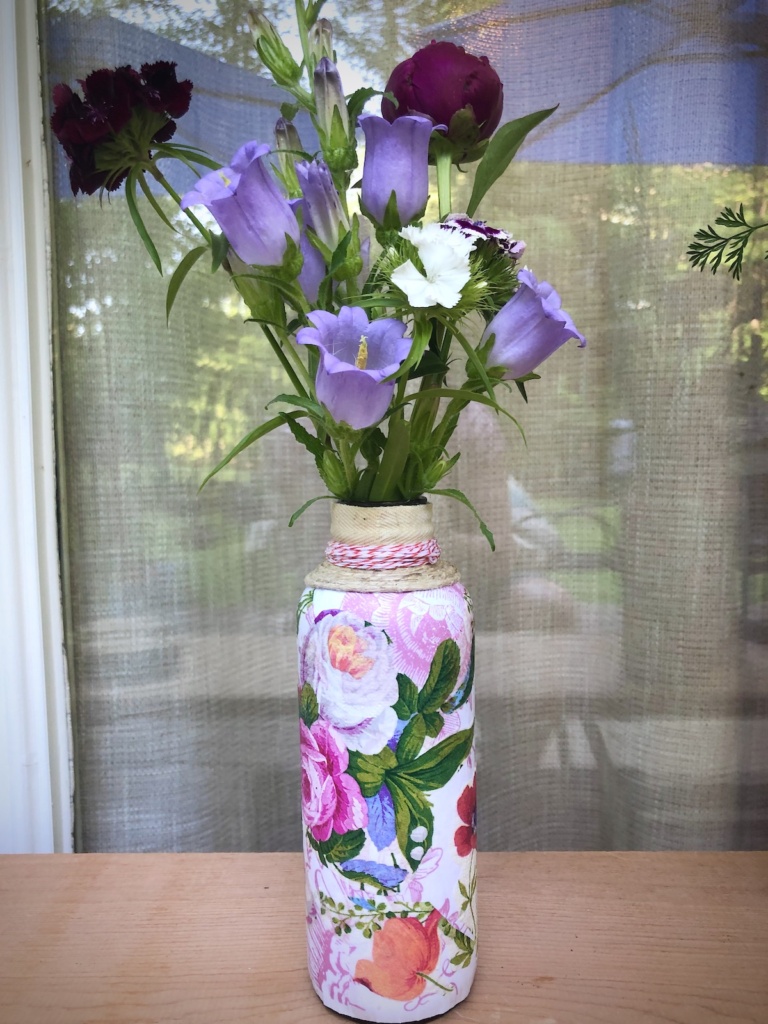 Decoupaged Bottle