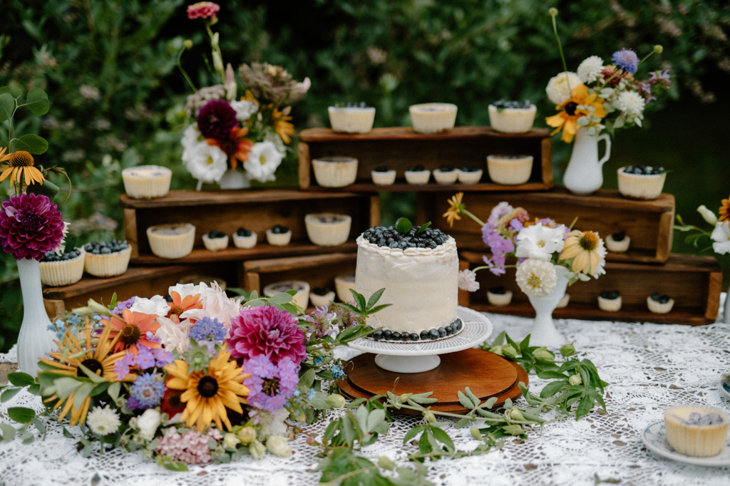 Blueberry Dessert Table