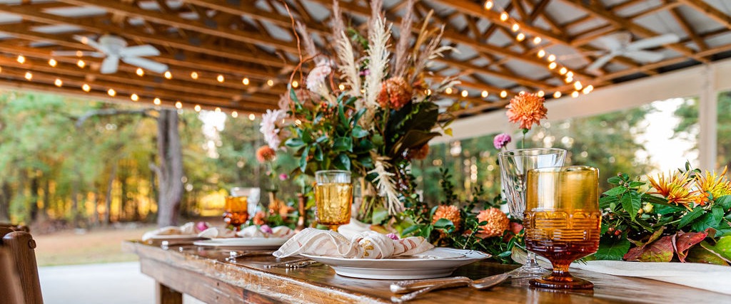 Vintage Fall Table Settings