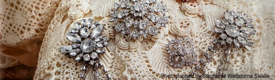 Lace with Vintage Pins