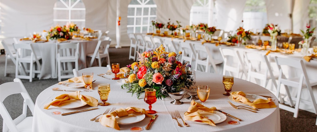 Vintage Fall Reception Tables