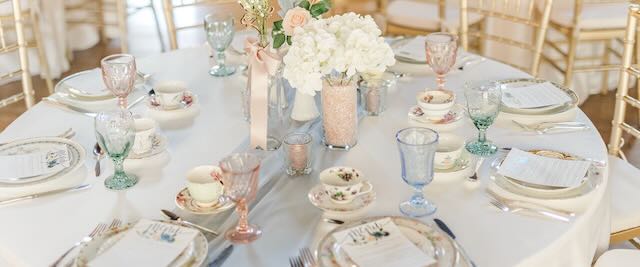 Vintage Wedding Table Settings