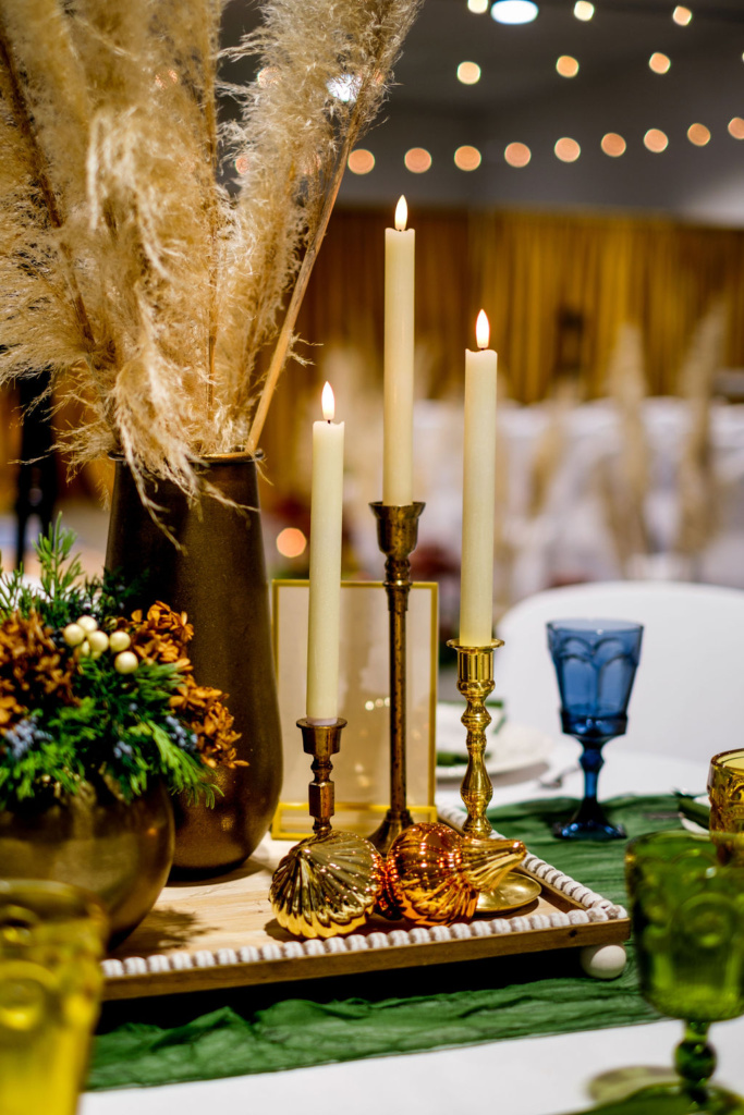 Vintage Boho Reception Tables