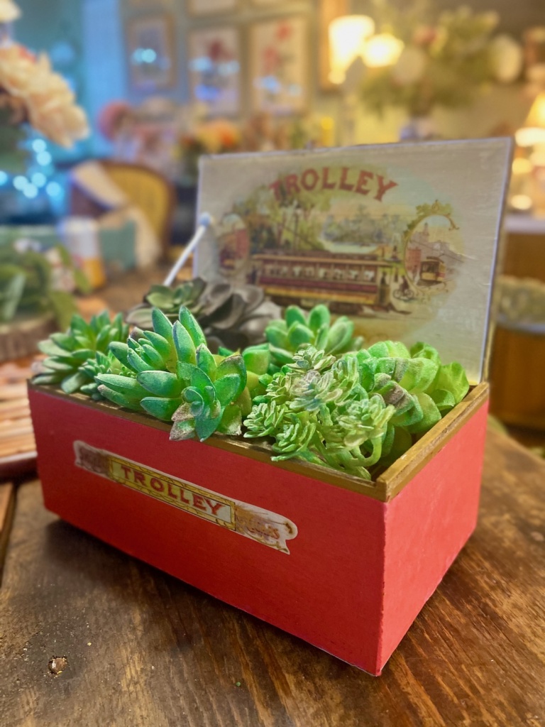 Vintage-Style Cigar Box