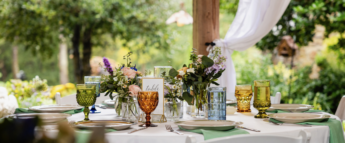 Vintage Wedding Reception Tables