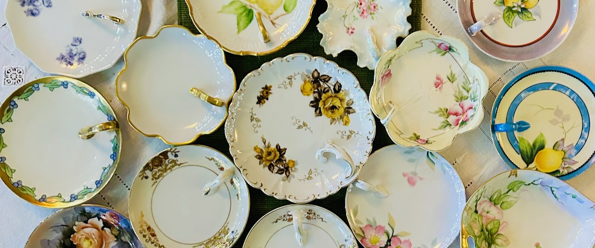 Vintage Lemon Dishes Circle