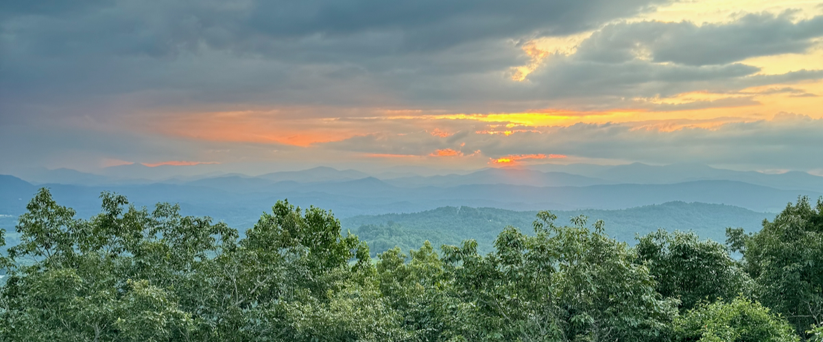 Sunset in NC Mountains