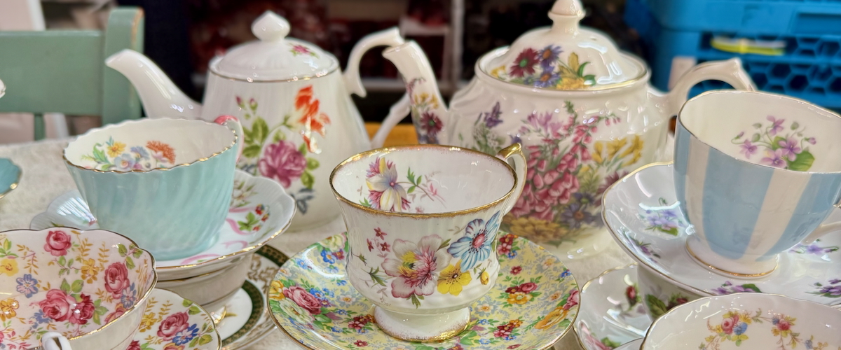 Vintage Tea Pots and Cups