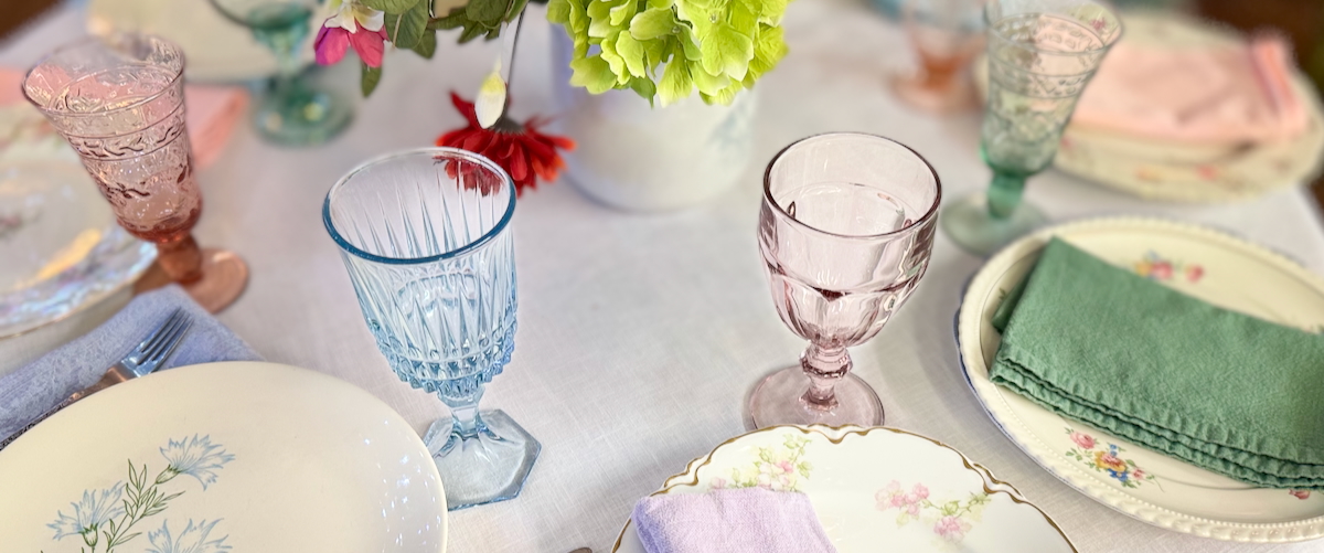 Spring Vintage Tablescape