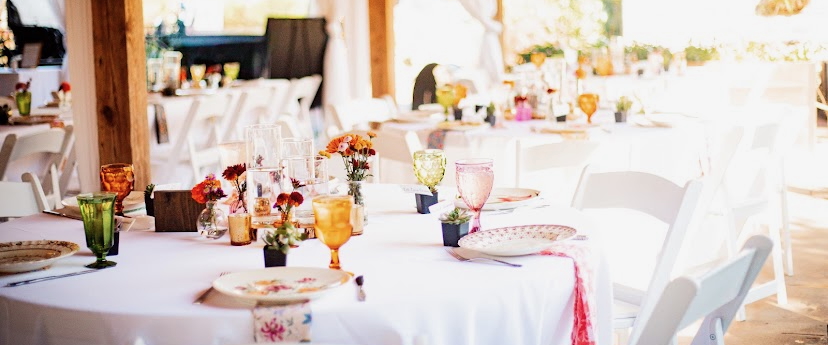 Vintage Wedding Reception Tables